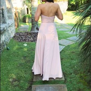Blush bridesmaid dress size 6